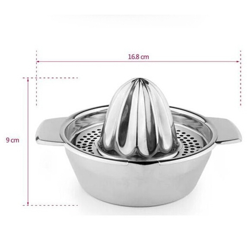Stainless Steel Press Fruit lemon Orange Citrus Squeezer with Strainer Bowl Manual kitchen bar Food Processor
