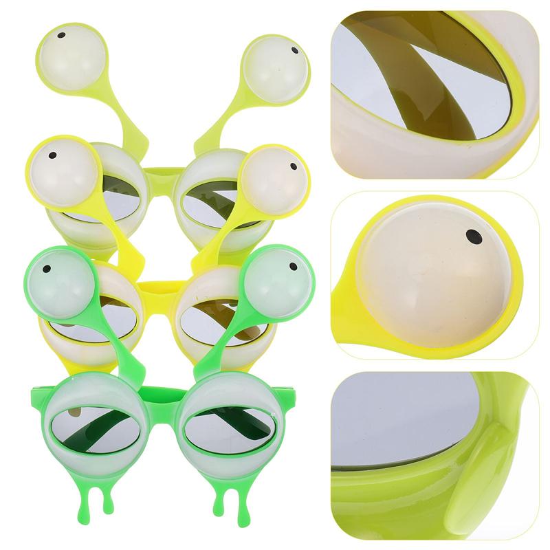 3 Pairs Alien Eyeglasses Party Glasses Tricky Eyeglasses for Birthday Party