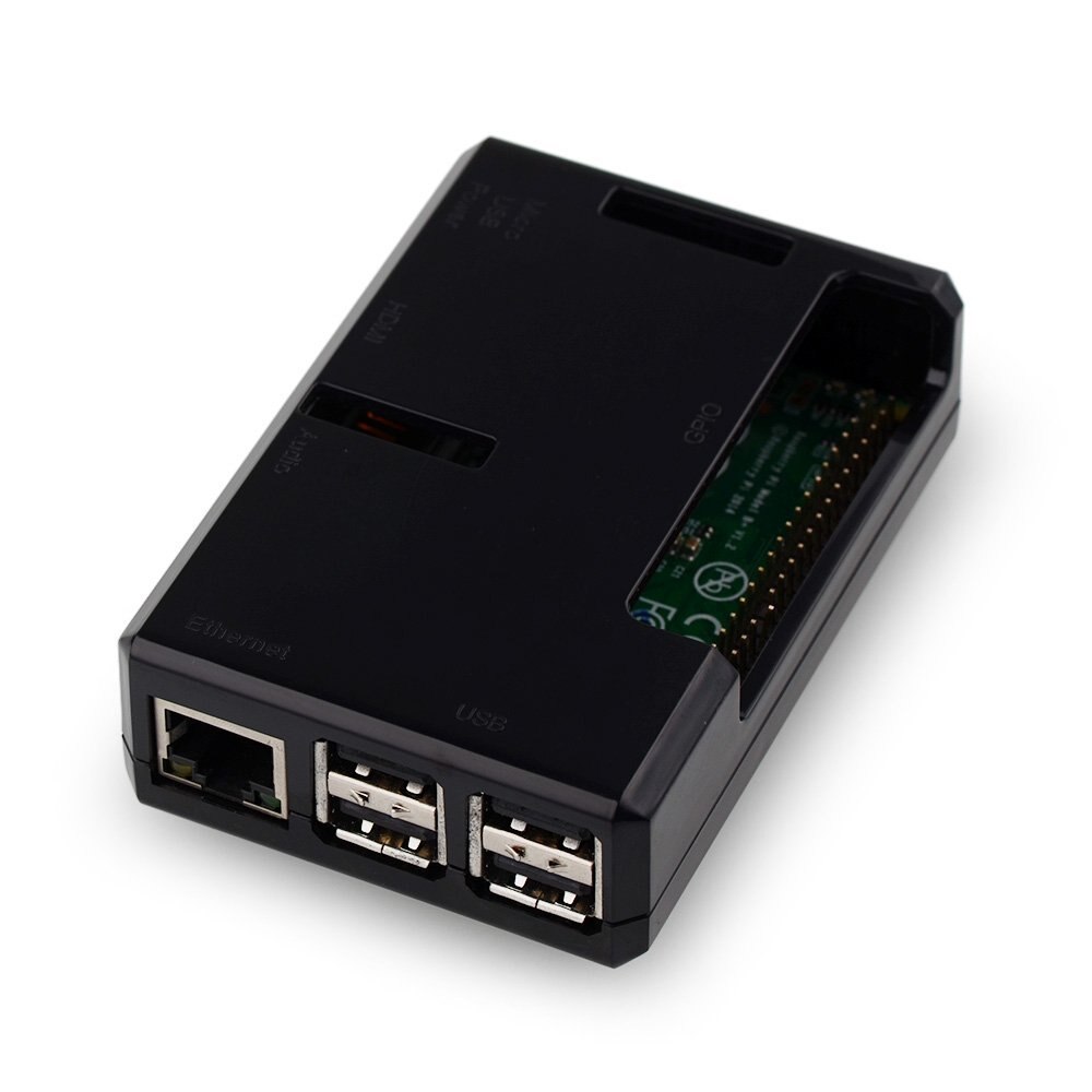 Raspberry Pi 2B 3B 3B + Case Abs Behuizing 4 Kleuren Met Koellichamen Abs Shell: Black