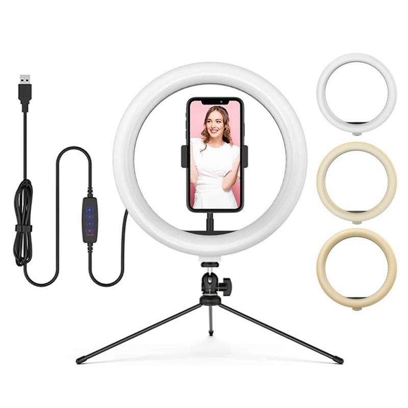 LED Selfie Ring Licht USB Selfie Licht Ring Lampe Große Fotografie Ring Licht mit Stand für praktisch Studio Online lehre