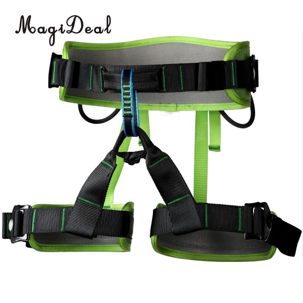 MagiDeal Mountaineering Rock Tree Climbing Harness Seat Sitting Bust Belt Gear 4 Colors for Caving Rescue Safety Rappelling