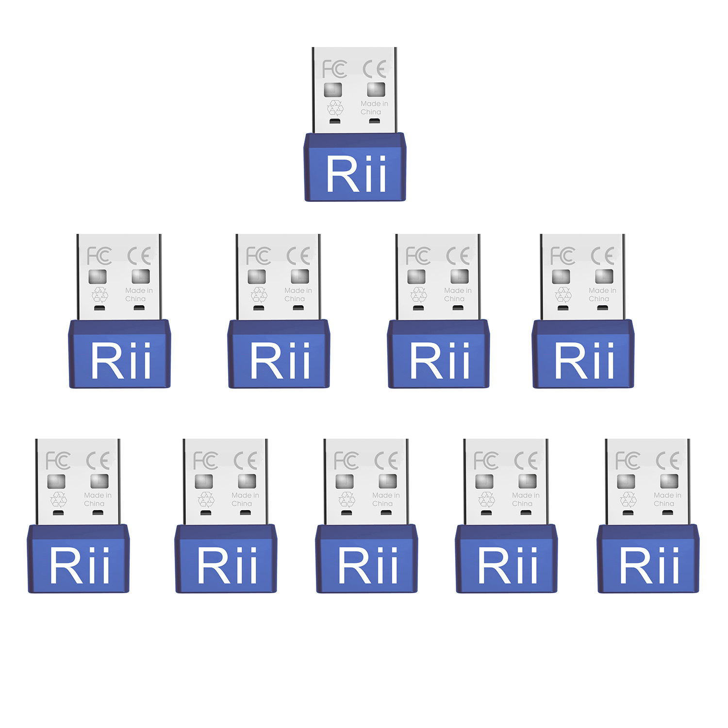 Rii RT301 USB Mouse Jiggler,Undetectable Mouse Mover Automatic Computer Mouse Mover Jiggler,Keeps Computer Awake,Simulate Mouse: Blue