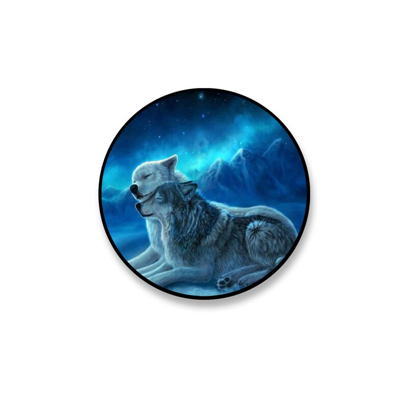 Luxe Bloem Wolf Opvouwbare Telefoon Grip Vinger Ring Telefoon Houder Telefoon Beugel Voor Iphone Standhouder Telefoon Houders: 3