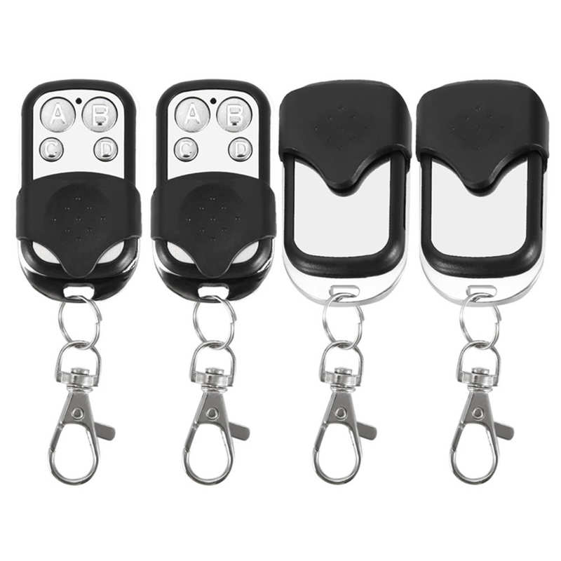 Remote Controls 4pcs Universal Cloning Wireless Remote Control Key Fob for Car Garage Door Gate 433.92mhz