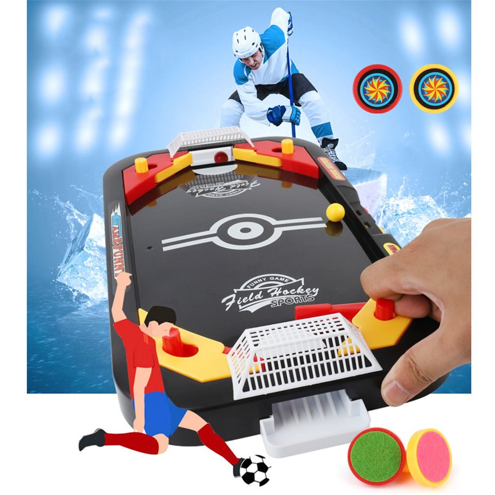 2 In 1 Ice Hockey Table Game Competitive Game Mini Soccer Table Parent-Child Interactive Children'S Educational Toys