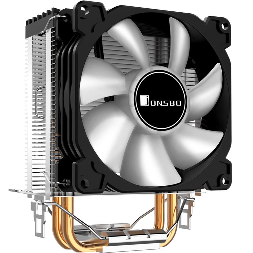 Jonsbo CR-1200 refroidisseur de processeur 2 caloducs tour RGB 3Pin CPU ventilateur de refroidissement dissipateur thermique 92mm pour Intel LGA 775 1150 1155 AMD AM2 AM3 AM4