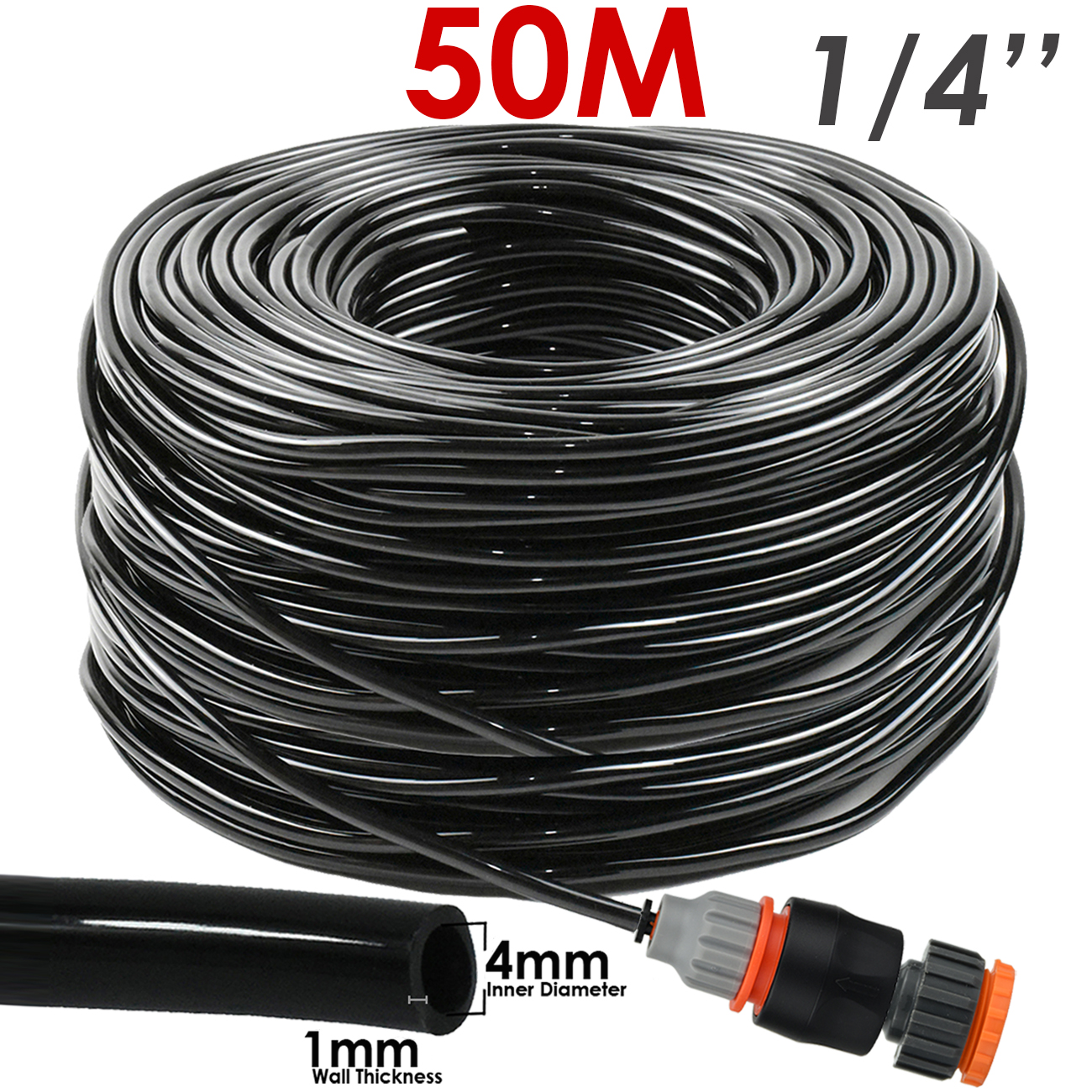 KESLA Automatic Drip Irrigation Kit 4/7 to 3/5mm Hose Garden Watering System Dripper for Bonsai Pot Plant Vegetable Greenhouse: Pink