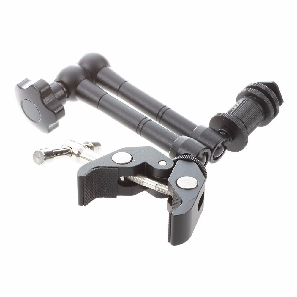 11" Inch Friction Articulating Magic Arm + Super Clamp for DSLR Camera