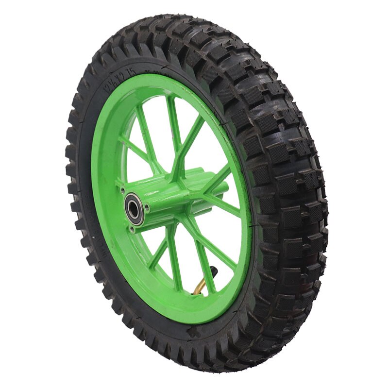 Størrelse 12 tommer dæk 12 1/2 x 2.75 dæk el-scooter #39: Forhjul grøn