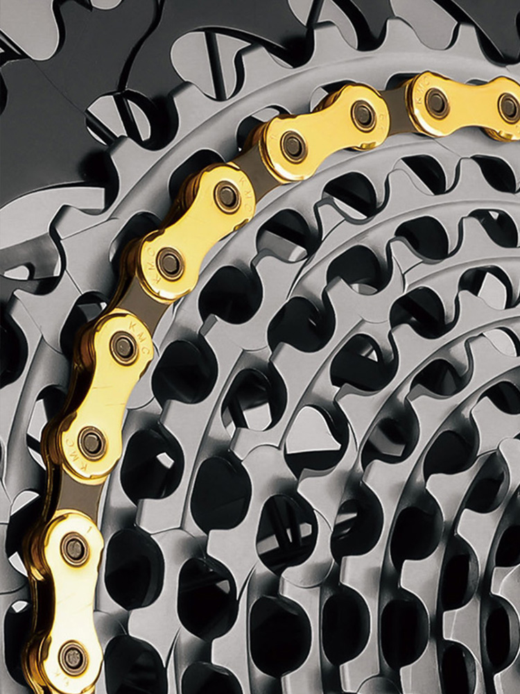 KMC Bicycle Chain 12-speed SHIMANO System High Rigidity Strong Fit Double X Bridge Mountain Road Bike Variable Speed Bike Chain