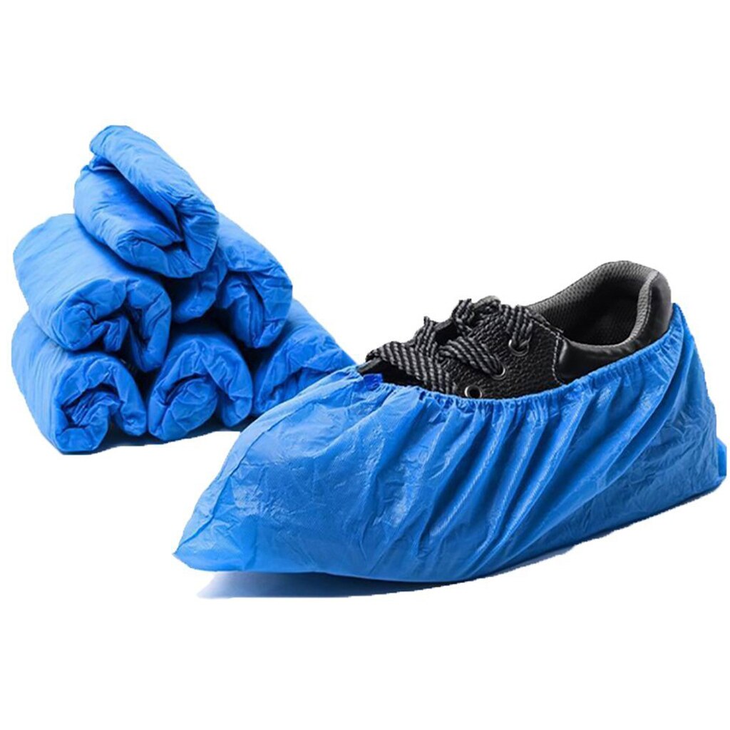 100 PCS Protective Disposable Shoe Covers / Overshoes / Anti-slip / CPE - Waterproof