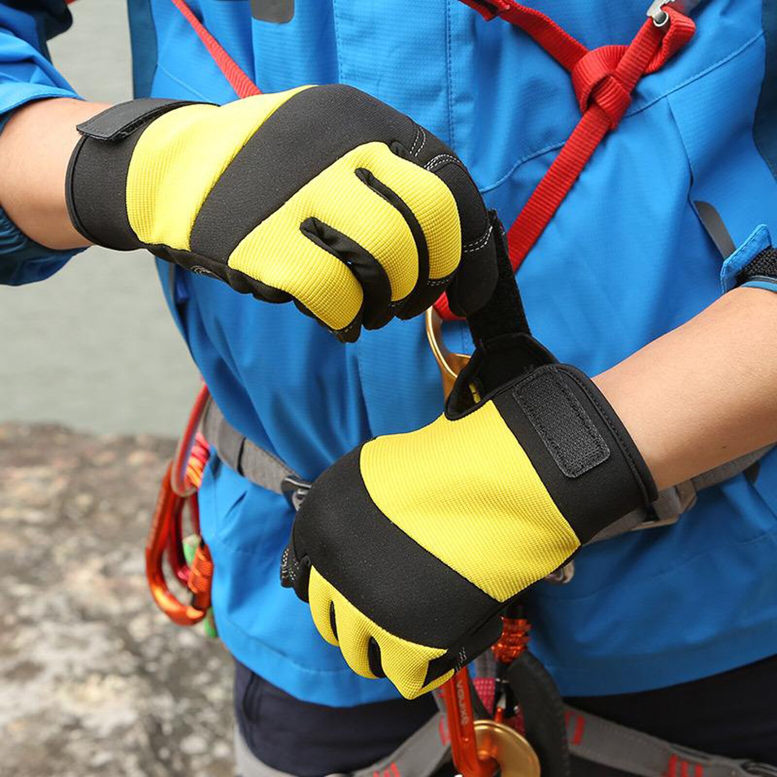 Gants d'escalade tactiques en plein air, doigt complet, pour Combat, équitation, écran tactile, gants de randonnée vtt