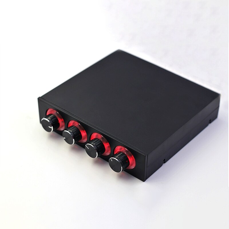 Contrôleur de vitesse du ventilateur 4 canaux avec commandes de LED jusqu'à 4 jeux de ventilateurs d'ordinateur PC contrôleur GDT et CPU HDD VGA