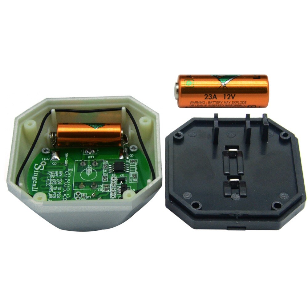 SINGCALL Wireless Paging System,Hamburger Pager, Single Pager Can Call the Number,with Removable Waterproof Base APE560 Silver