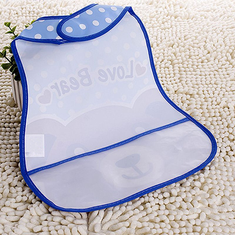 6 Stk/partij Willekeurige Kleur Baby Waterdichte Cartoon Speeksel Handdoek Slabbetjes 1-3 Jaar