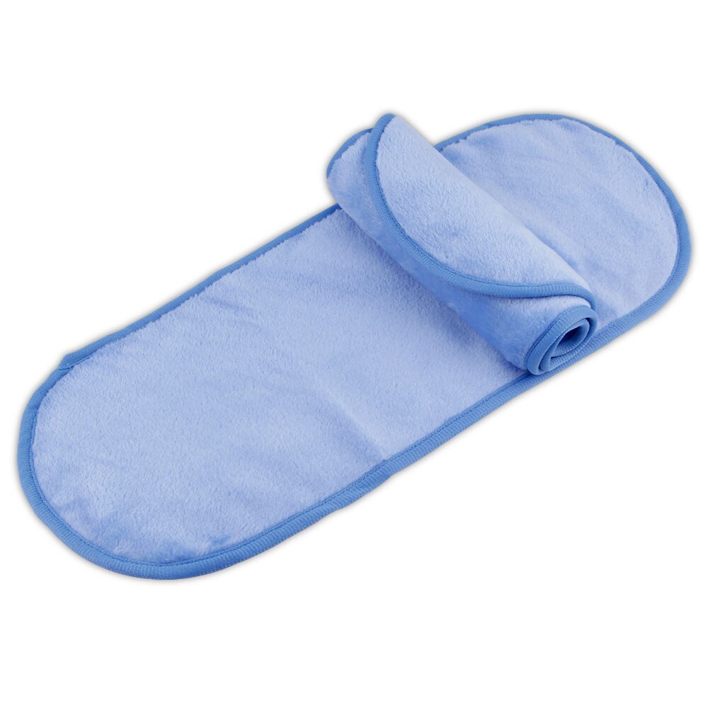 1 pièces microfibre démaquillant serviette 40*17cm nettoyage réutilisable lingette chiffon soins du visage serviette pour enlever l'éponge démaquillante: Blue