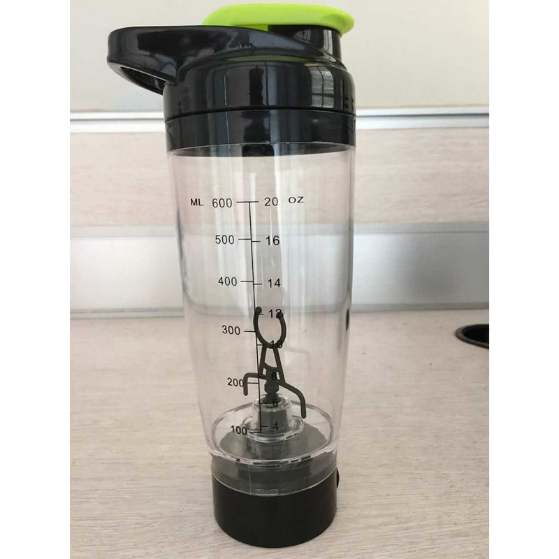Myynti 600ml vesipullo kannettava sähköautomaatio proteiini automaattinen liike kahvi maito älykäs mikseripullo