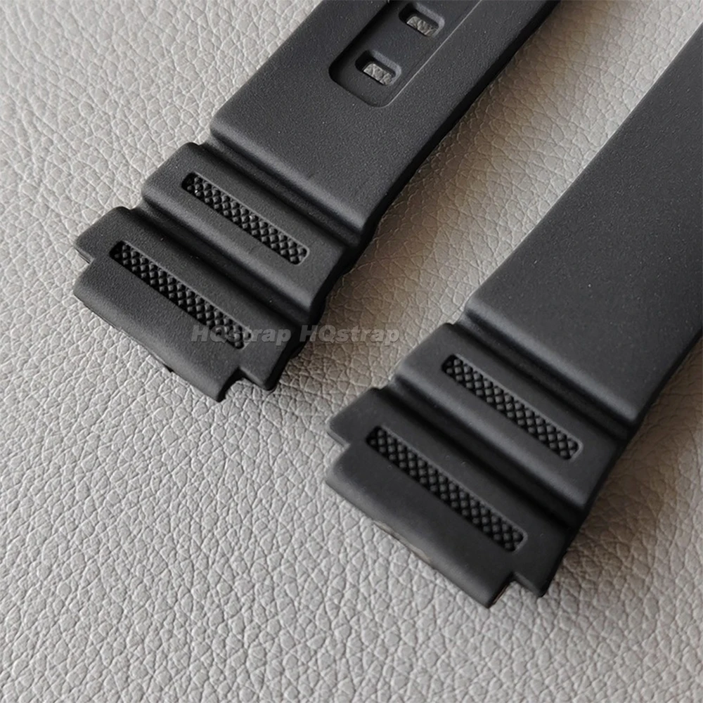 Gummiarmband för casio f -91w f105 f108 a158w a168 ae1200 ae1300 18mm resin ersättningsarmband svart sport herrarmband