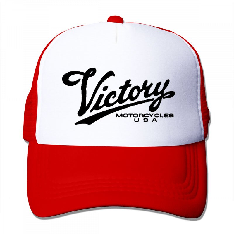 Victory Motorcycles Usa Baseball cap men women Trucker Hats adjustable cap: 3-Red