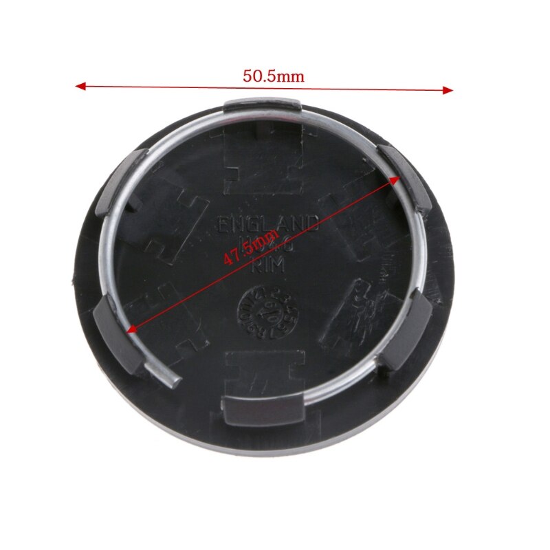 4x 50,5mm Universal de centro de la rueda llanta, cubo tapa rueda Ajuste de neumático de coche Auto para accesorios de coche