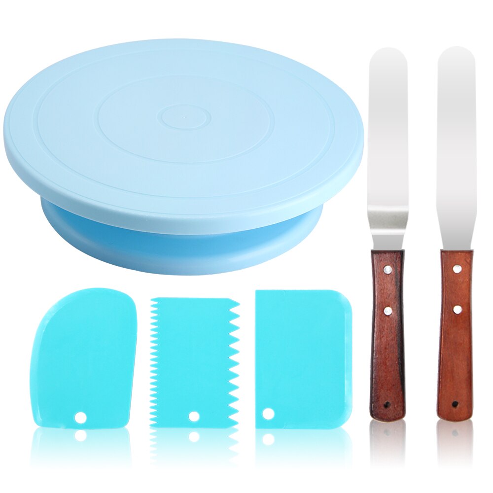 DIY Cake Decorating Bakery Tools Kit Cake Turntable Nozzle Set Pastry Tube Fondant Tool Kitchen Dessert Baking Supplies: Set8