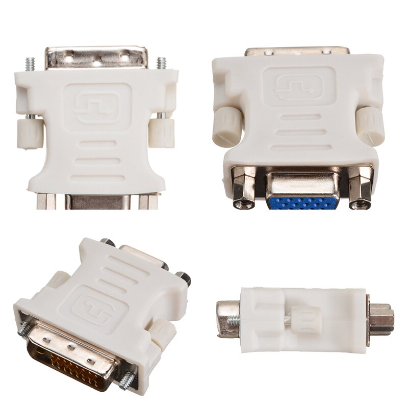 DVI-D Male naar VGA Female Video Converter Adapter DVI-D 24 + 1Pin naar 15 Pin VGA Adapter Kabel voor PC laptop