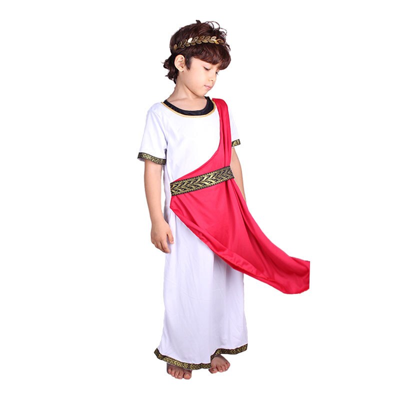Disfraz de senador romano para niños, traje de Toga griego para Halloween, Purim, de carnaval, fantasía, vestido