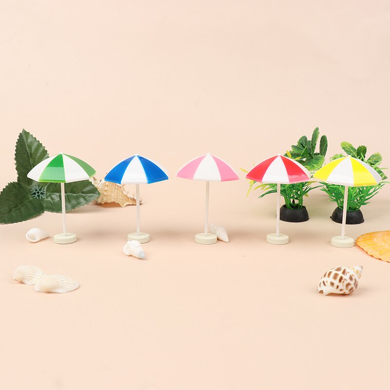 1:12 puppenhaus Miniatur Strand Sonnenschirm Bunte Szenen Dekoration freundlicher Spielzeug