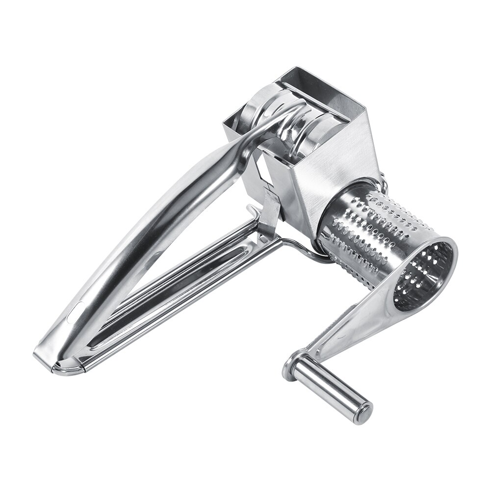 Brand Durable Multifunctional Kitchen Craft Rotation Stainless Steel Cheese Grater 1 Drums Slice Shred Tool