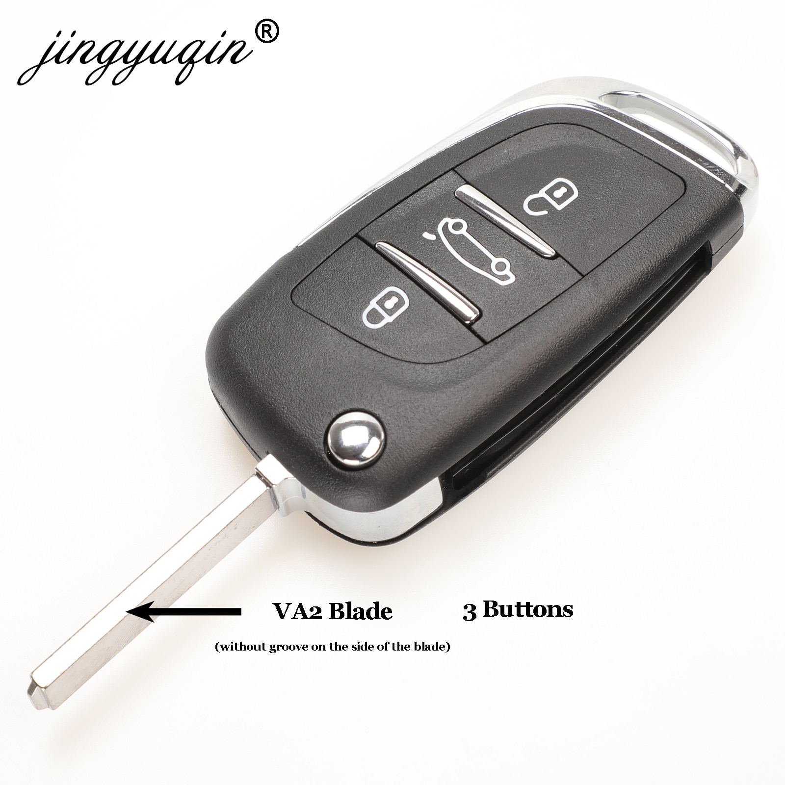 Cascarón de llave de coche remoto para Citroen C5 C4 Coupe VTR C6 C8 C2 Berlingo Xara Picasso Ce0523 VA2/HU83 2/3B