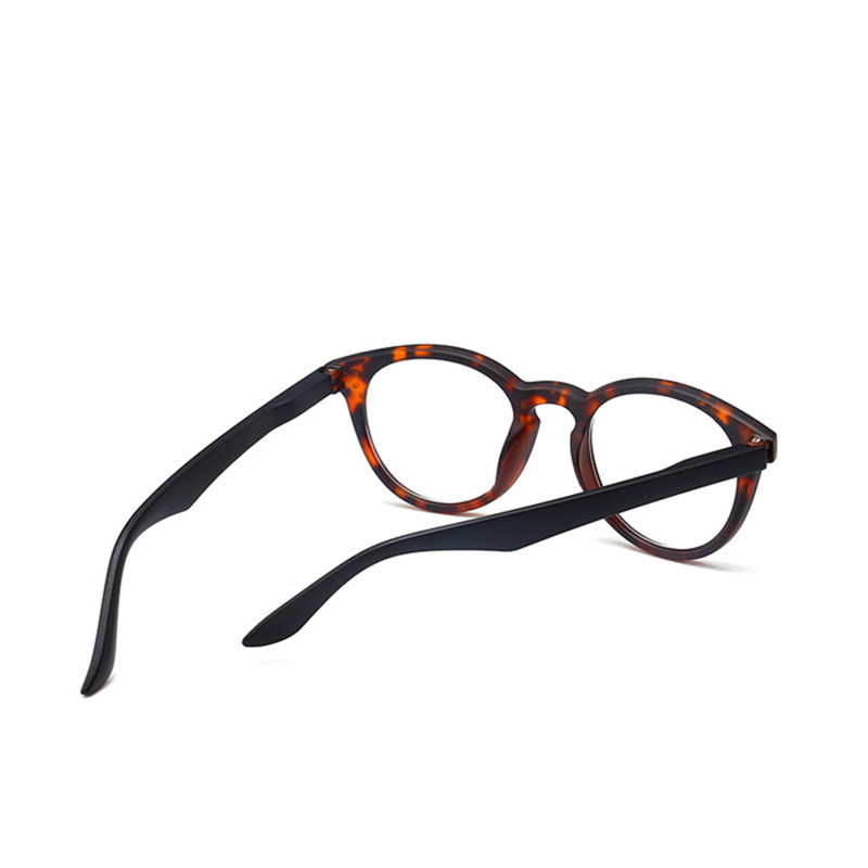 Gafas de lectura con montura ovalada de leopardo Retro para hombres y mujeres, lentes transparentes para presbicia, gafas con dioptrías + 1,0 a 4,0