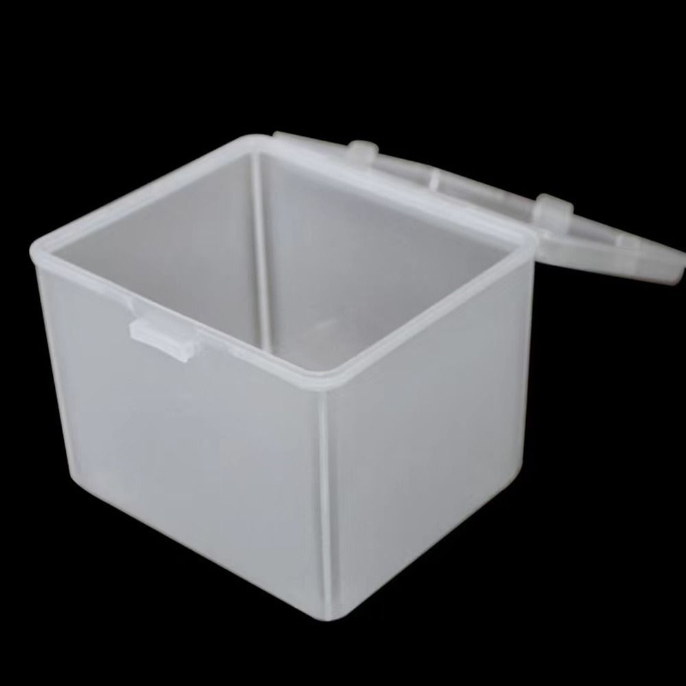 Boîte de Rangement en Plastique Transparent de Forme Rectangulaire avec Couvercle, Conteneur pour Stockage de Bijoux, Bande de Sauna