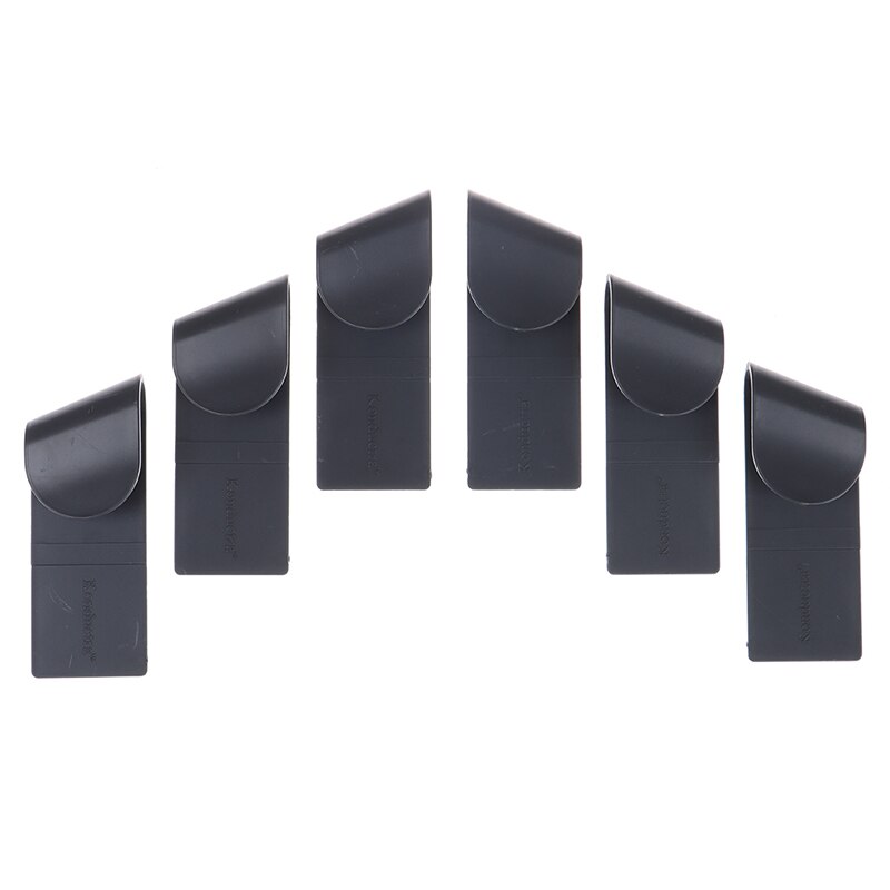 6 stuks pottenrek keukenopslag keukengerei rek lepelrek gratis gat wandhangend draagbaar kookopslag keuken opberggereedschap