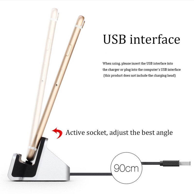 Micro usb type c dock charger station for Xiaomi Redmi 4X Note 4 4X For xiomi Xiaomi redmi note 4X 5 PRO K20 fast Docking charge