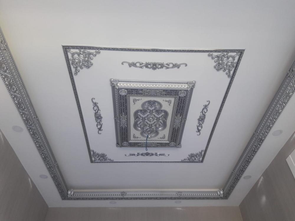 Decogold Silver Palace Plafond Hoek Accessoire 41*26 Cm Decoratie Home Decor Plafond Decor Paleis Plafond Decoratie