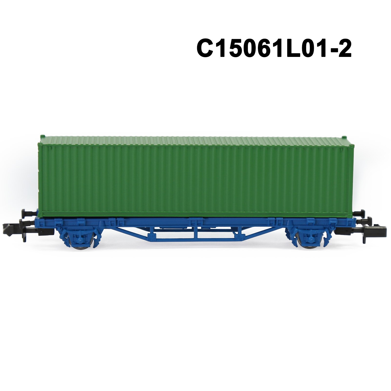 1 Set N Scale 1:160 Flat Car with 40' 20' Container Model Railway Wagons Freight Car C15061: C15061L01-2
