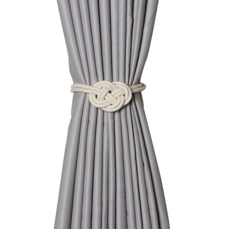 Zollor-hebilla magnética para cortina, Clip magnético para barra de cortina, cinturones colgantes, accesorios de cuerda, 1 ud.: Beige