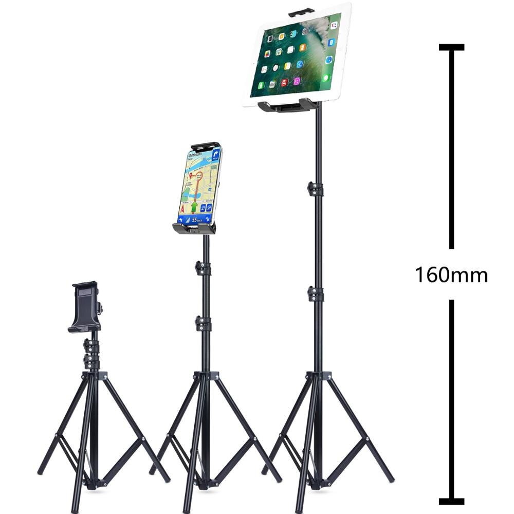 Stativ golvställ för ipad pro 12.9 air 2 2 3 4 20 to 50 tum justerbart surfplattafäste för iphone 12 mini pro promax mobiltelefon: L16-095