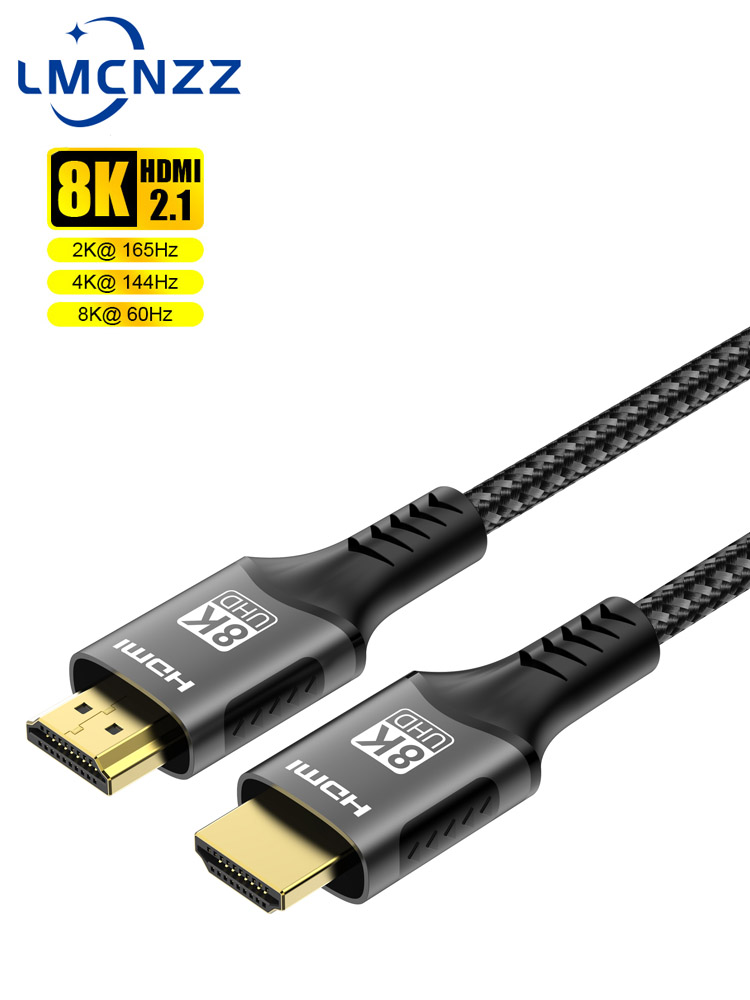 Kabel HDMI 2.1 Splitter 4K@120Hz 8K@60Hz 48Gbps Adapter do EARC ARC HDCP Ultra High Speed Video Cable PC Laptop Projektor HD TV
