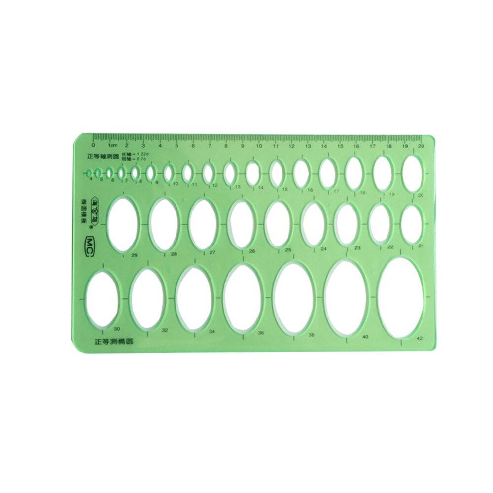1-3 pcs Length 20cm * Width 13cm Resin Material Multifunction Foot Oval Template Ruler