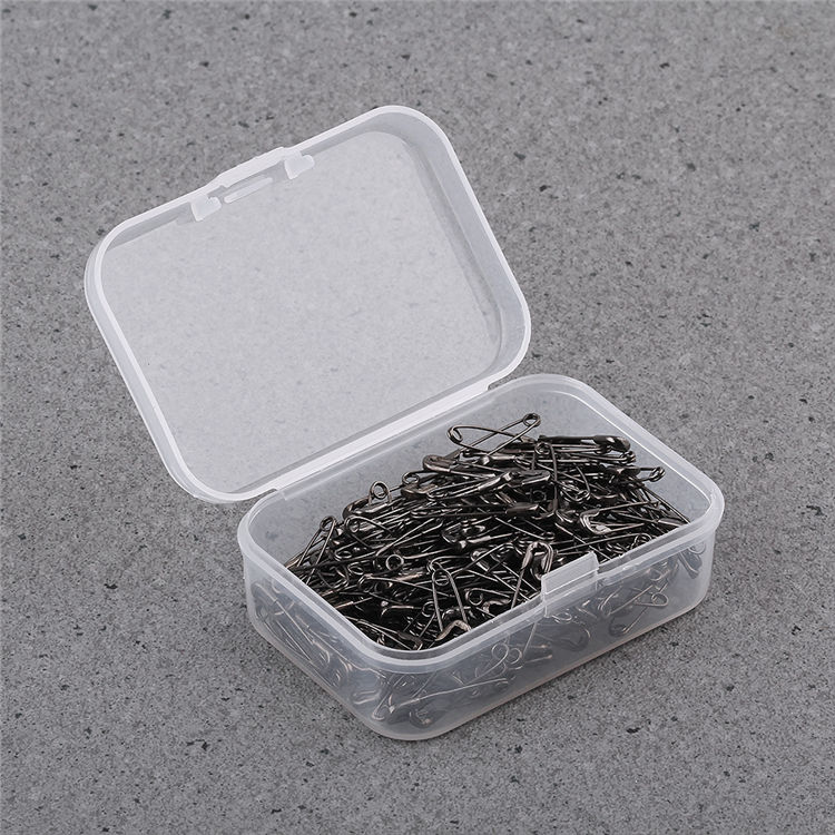 Épingles de sûreté en métal pour vêtement | 200 pièces/boîte, 20mm épingles à vêtement en or noir argent gris cuivre, épingles à étiquettes pour vêtements, épingles à accrocher: grey