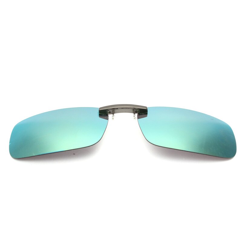 Effektivt unisex polariseret klip på solbriller nærsynet kørsel nattesyn linse anti-uva cykling ridning solbrille klip: M ercury green