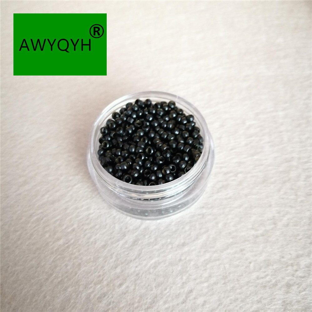 Perles pour extensions capillaires, en cuivre, nano anneaux, 1000 pièces, 2.5mm