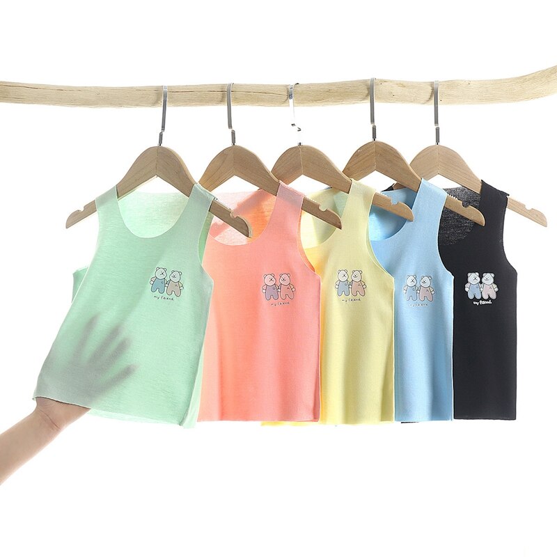 Baby Jungen Mädchen T-shirt Kinder Sommer Weste Top Ärmel Modal Baby T Kleinkind Leibchen Atmungs Tank Shirt Kid Kleidung