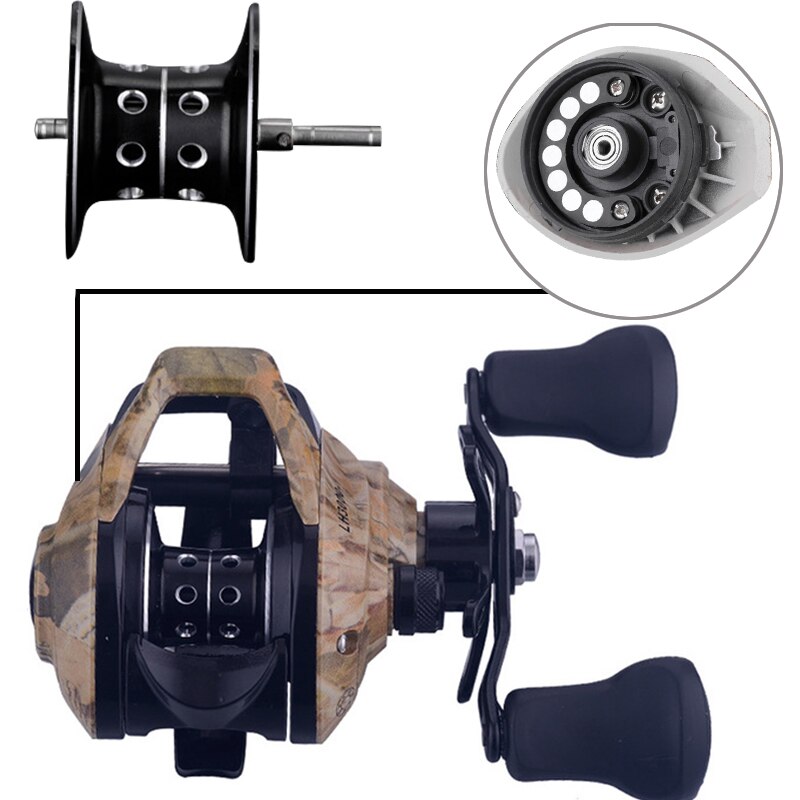 Q&L Baitcasting Reels low profile reel bait casting Fishing reel baitcasting Fishing reels 7.2:1 6kg carretilha de pesca