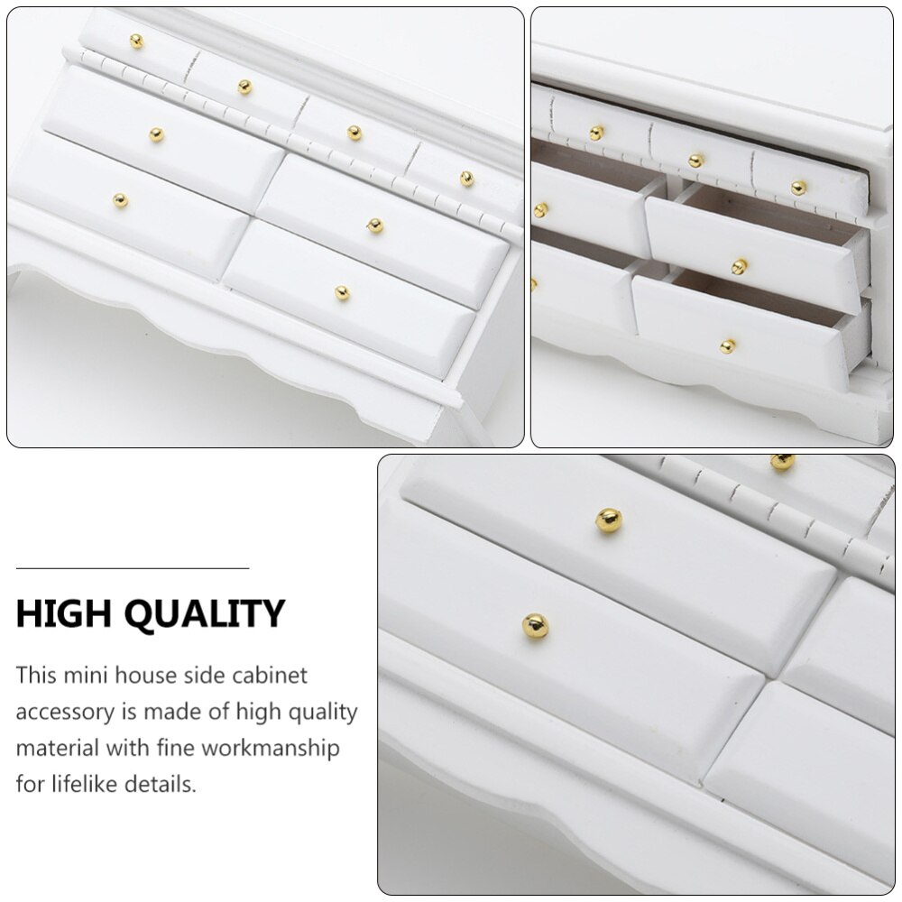 1pc exquisit Kreative Mini Haus Zubehör Seite Schrank Modell
