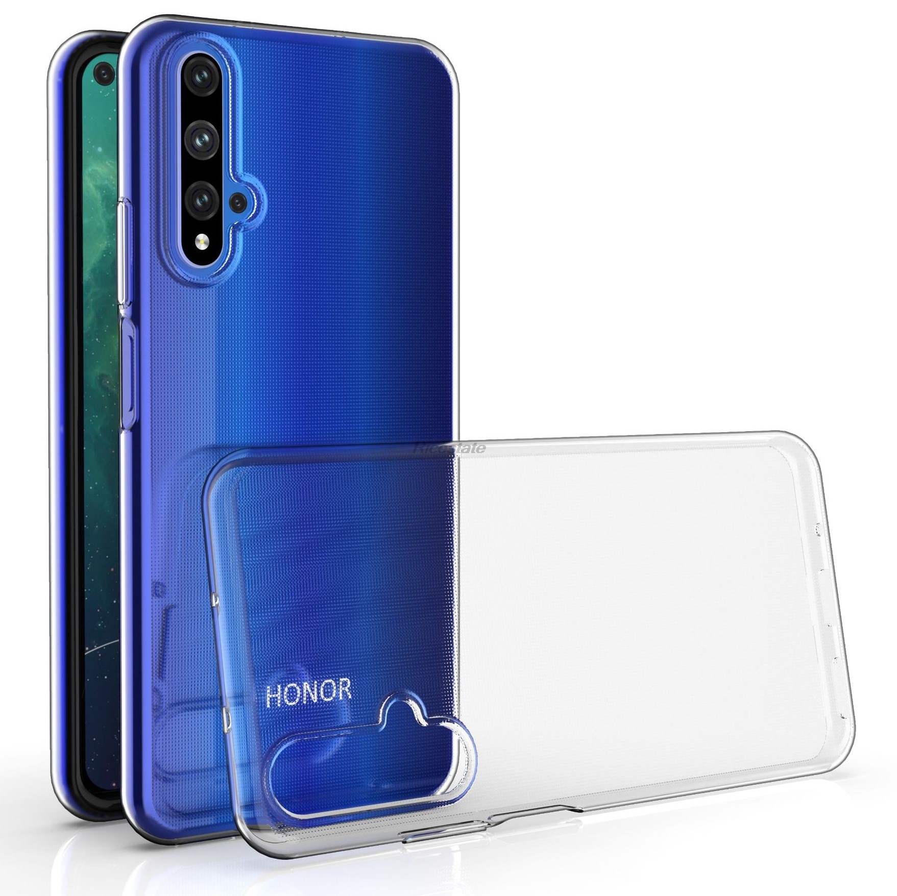 Doorzichtig hoesje voor Huawei Nova 5T Ultradunne doorzichtige hoes Huawei Nova 5T Transparant Zacht siliconen TPU Telefoon achterkant: Default Title