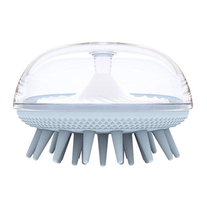Ronde Kwallen Vorm Haar Shampoo Borstel Siliconen Haren Luchtkussen Acupunt Hoofd Hoofdhuid Massage Scrubber Schoonmaken Wassen: BL