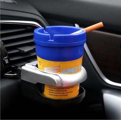 Asbak Snoep Kleur Heldere Auto Asbak Grote Capaciteit Double-Layer Draagbare Auto Asbak Home Office Rookloze Asbak: blue