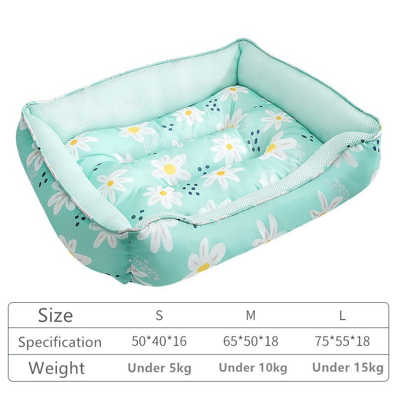 Cama refrescante para perros y gatos, manta de cama de mascota a prueba de agua, colchón lavable, perrera transpirable de verano